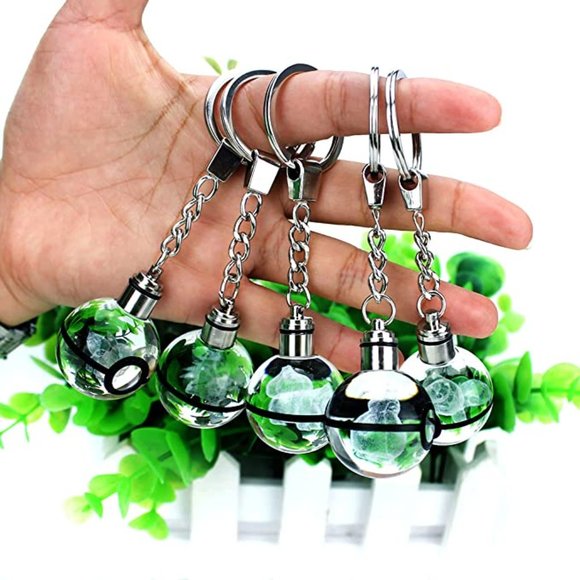 COPY - 3D Pokemon Blastoise Crystal Pokeball Key Chain LED Light Keychain Penda… - Picture 11 of 11